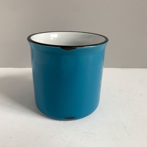 Mountain Cabin Coffee Happy Place Teal Ceramic Mug - Picture 3 of 7